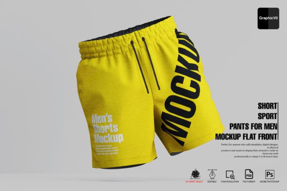 Download Short Sport Pants for Men Mockup - Premium Resources