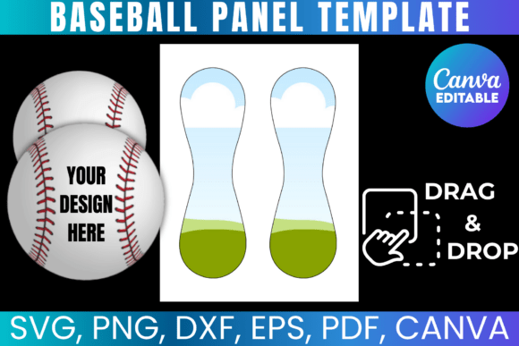 Download Baseball Panel Template Svg - Baseball panel Collection
